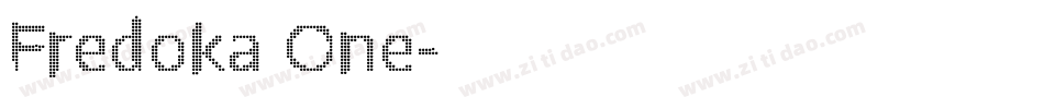 Fredoka One字体转换